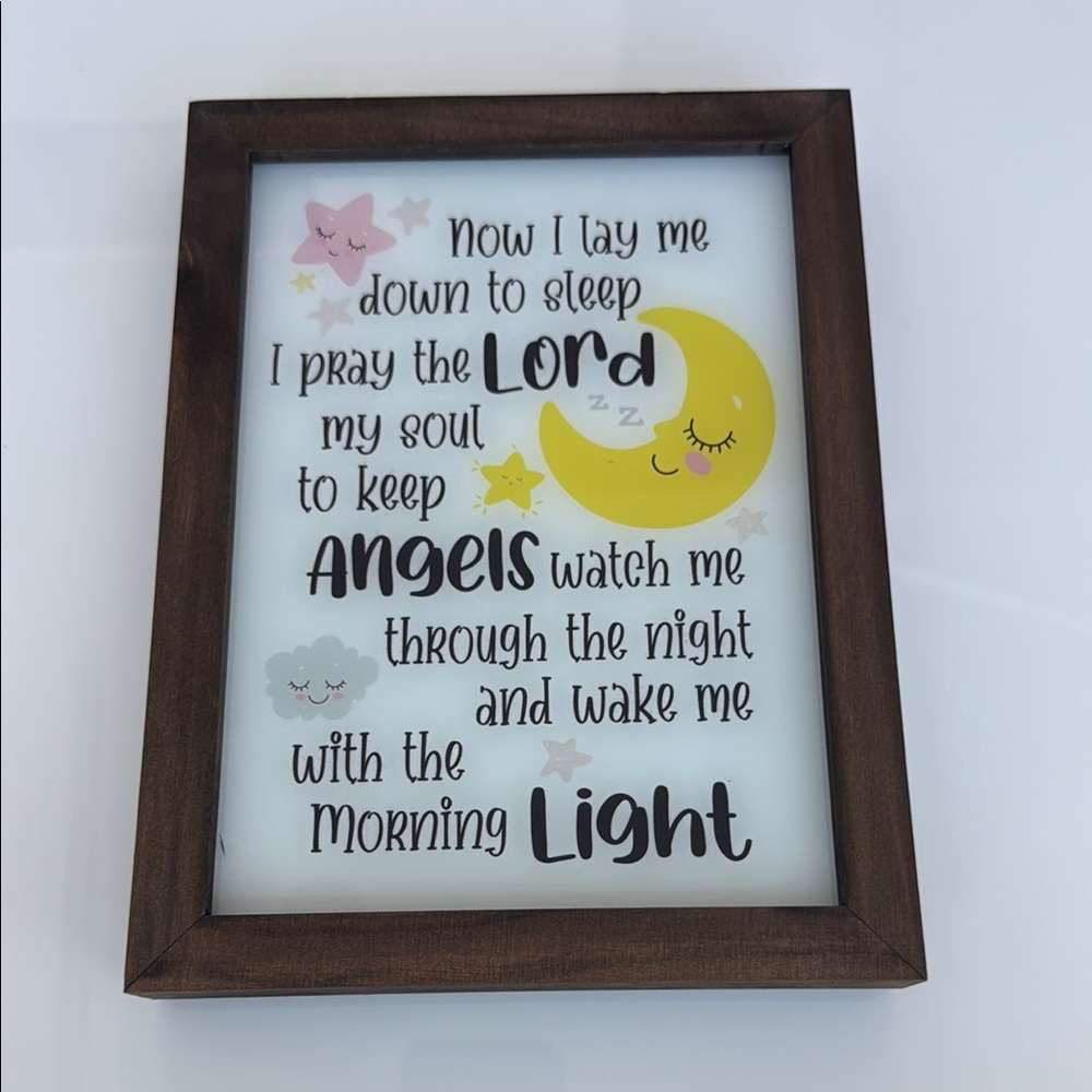 Framed Night Prayer Wall Art